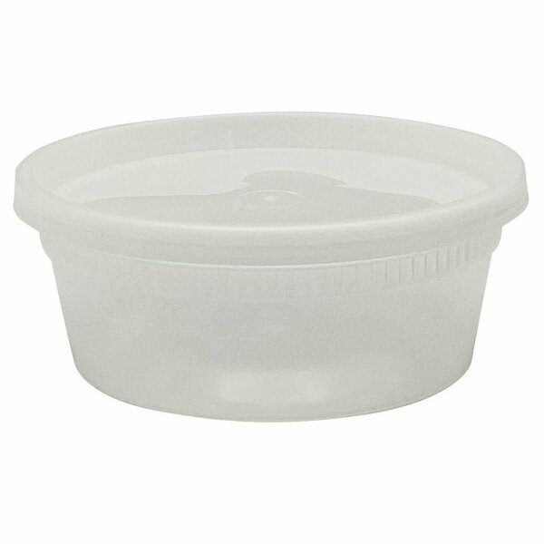 Empress Heavy Duty Deli Containers 8 oz, Clear, Combo Pack, 240PK EHDC08C